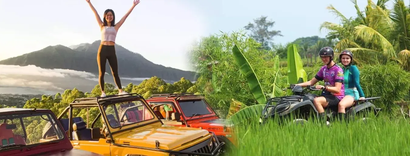 Combo Mt Batur Sunrise Jeep and Bali ATV Quad Bike Village Tour M1 Combo Mt Batur Sunrise Jeep and Bali ATV Quad Bike Village Tour