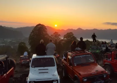 Combo Mt Batur Sunrise Jeep and Ubud Ayung River Rafting Tour G1