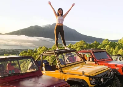 Combo Mt Batur Sunrise Jeep and Ubud Ayung River Rafting Tour G2
