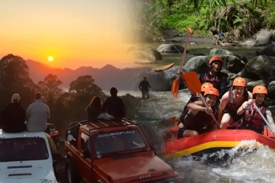 Combo Mt Batur Sunrise Jeep and Bali ATV Quad Bike Adventure Tour