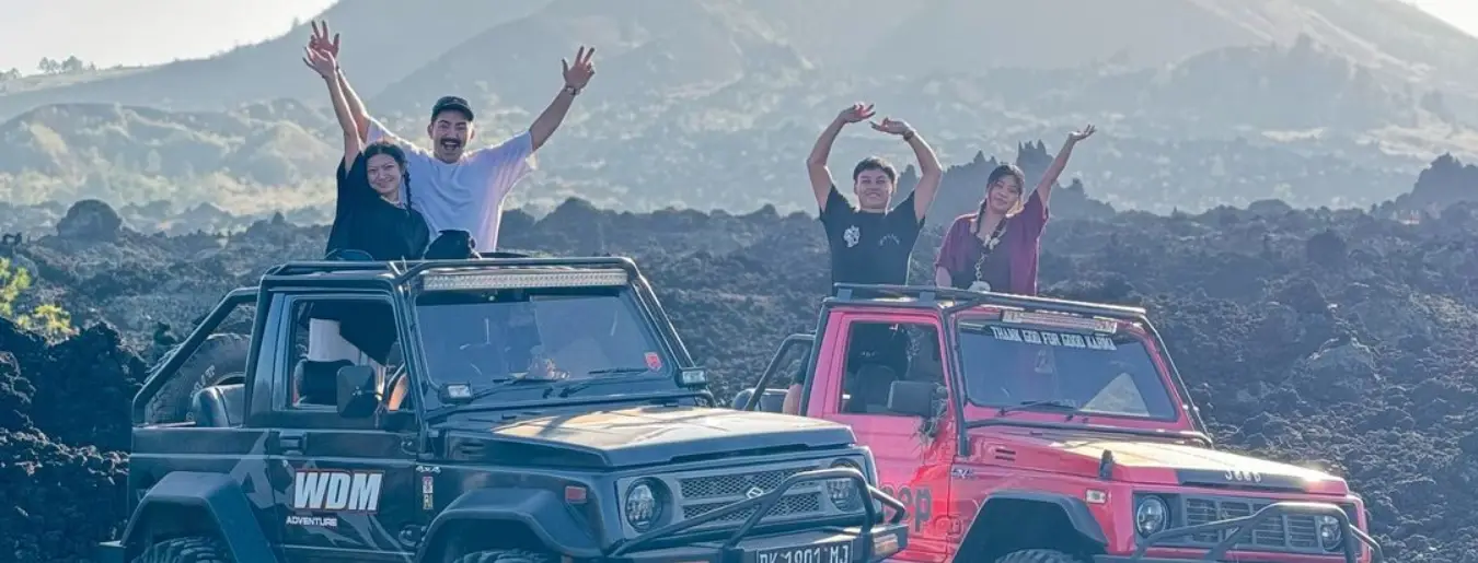 Mount Batur Black Lava Jeep Tour with Kintamani Meet Point