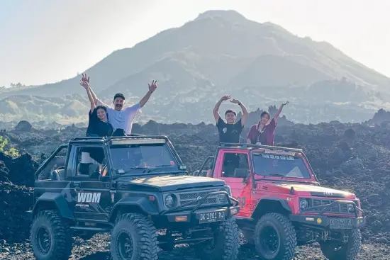 Mount Batur Black Lava Jeep Tour with Kintamani Meet Point